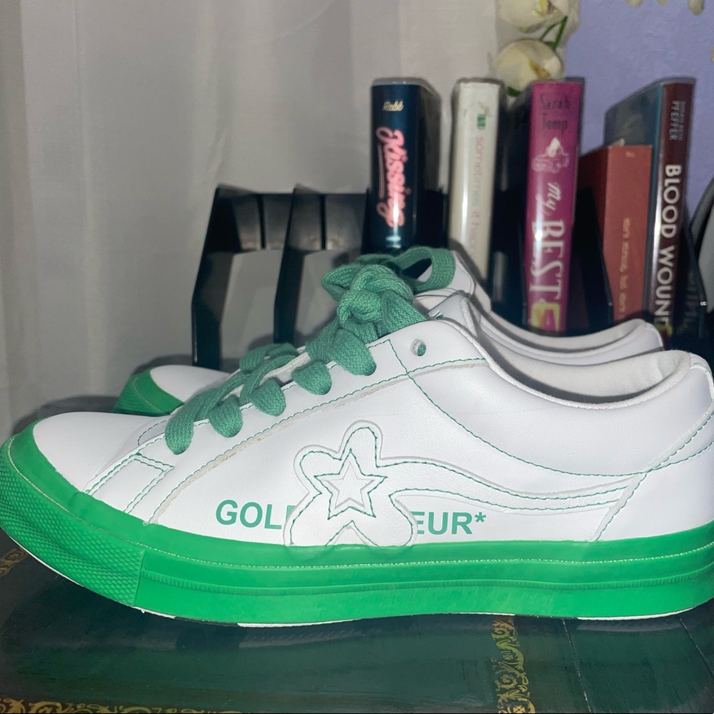 Golf le fleur Converse kelly green ox shoes